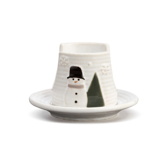 Demdaco Snow Day Ceramic Soap and Sponge Holder - Picture 1 of 5